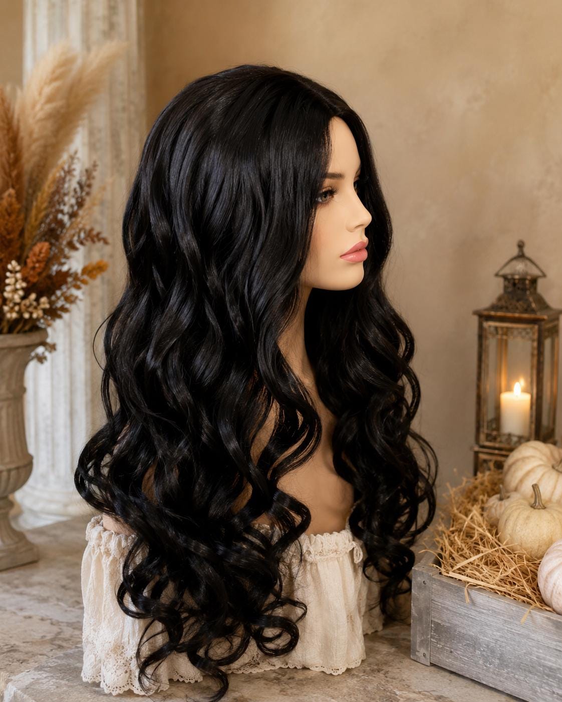 Amazonian Glory | Dark Wavy Warrior Wig