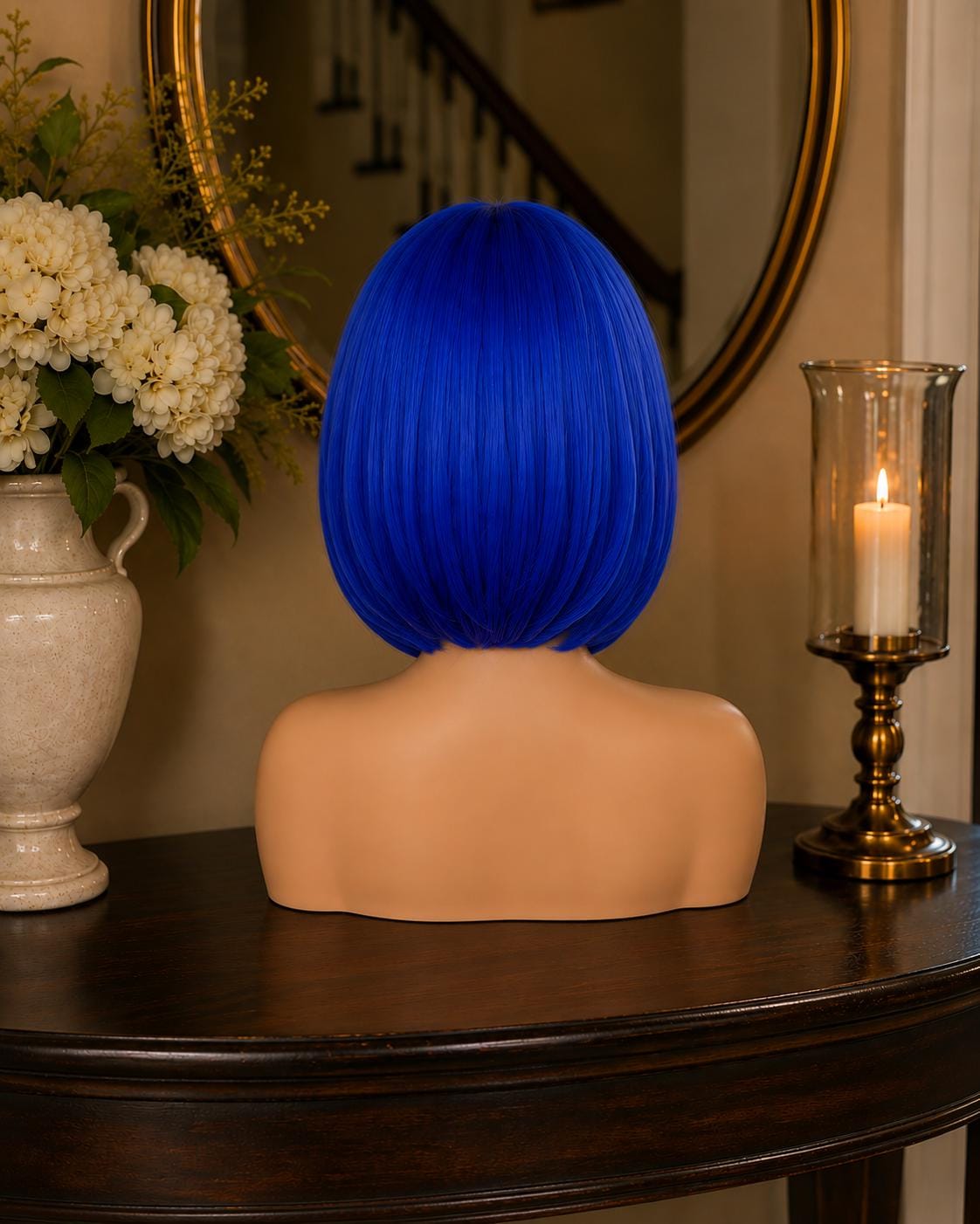 Blue Hollow | Electric Blue Dark Fantasy Bob Wig