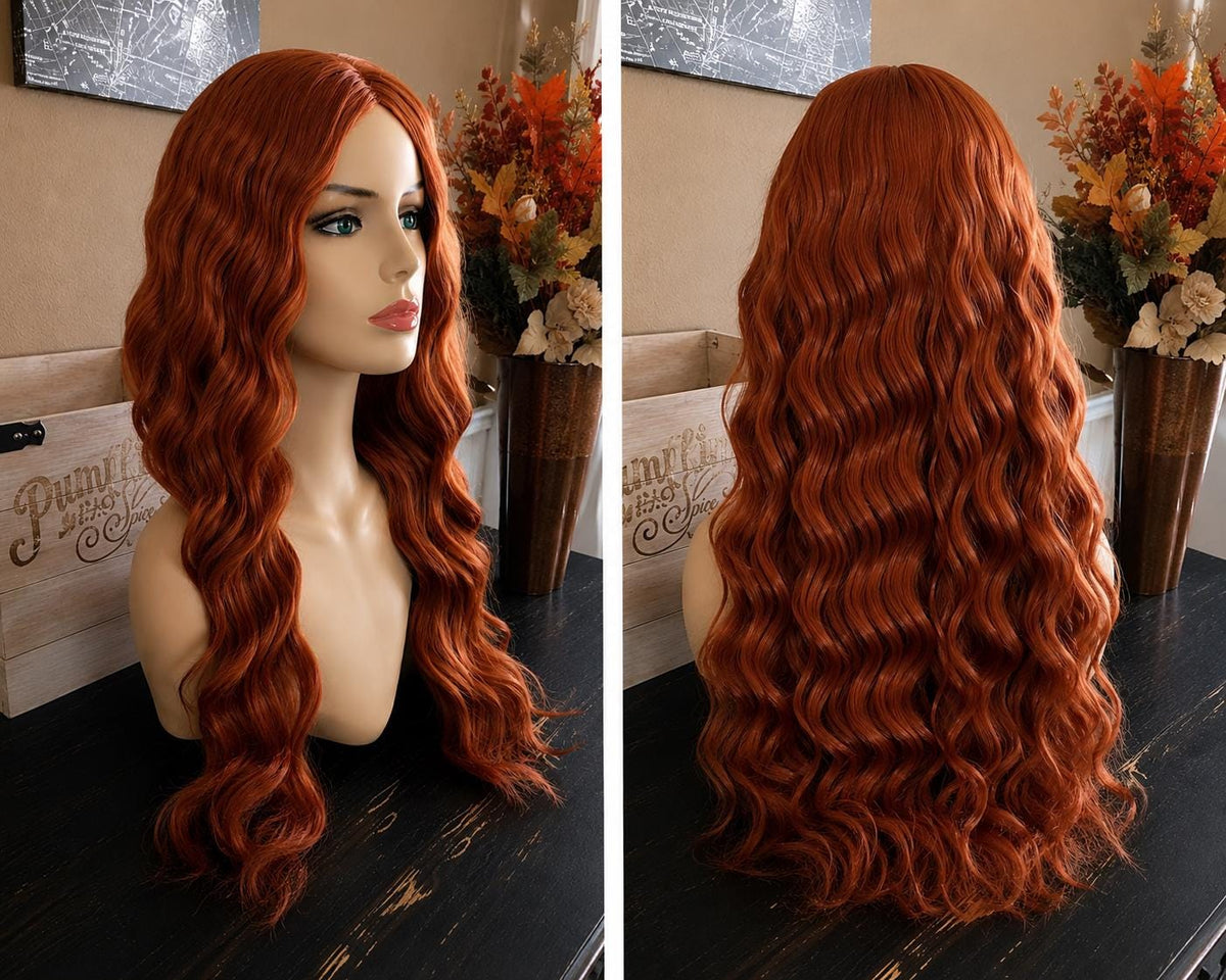 Highborn Lady Wig | Long Auburn Medieval Fantasy Wig