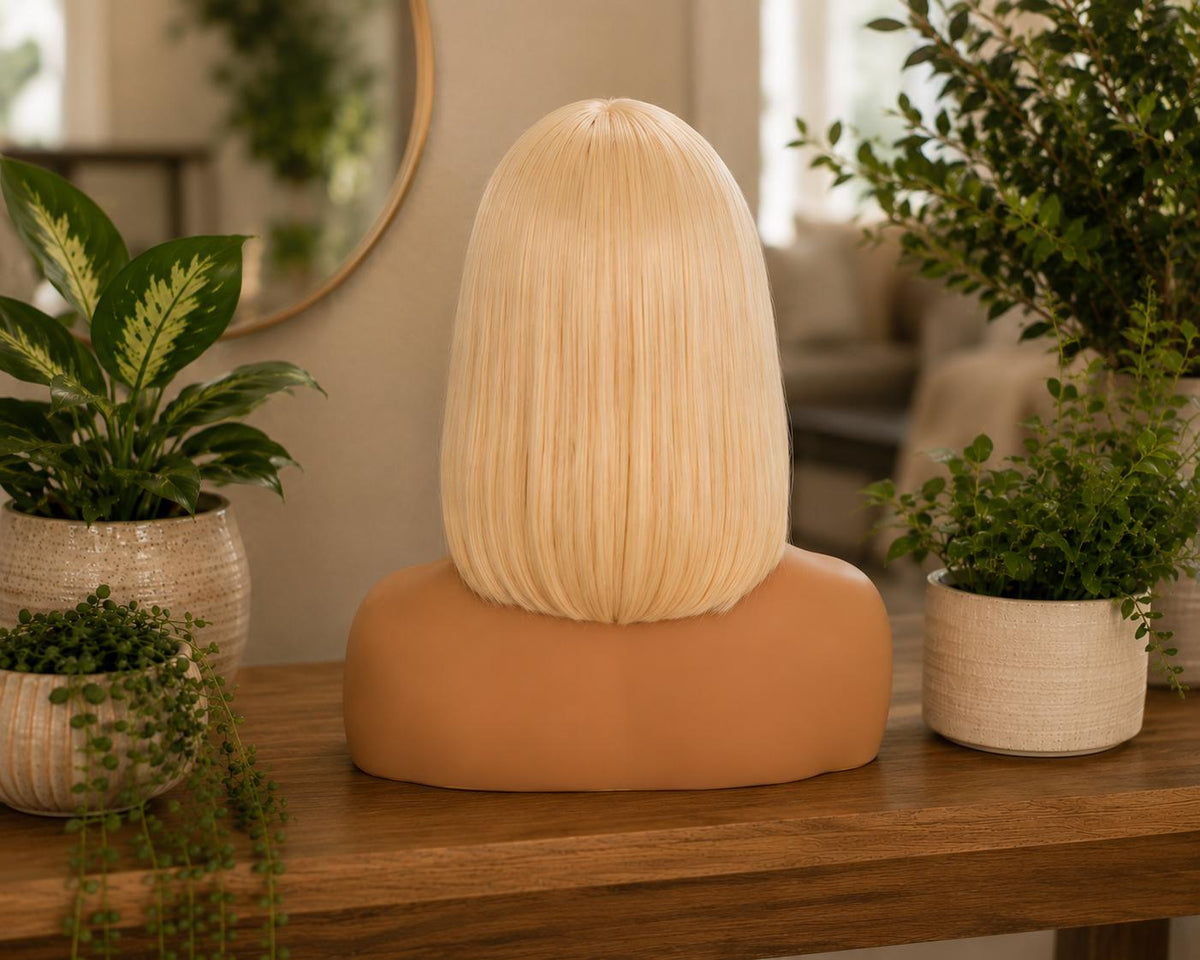 Pixie Veil | Platinum Blonde Fairy Bob Wig