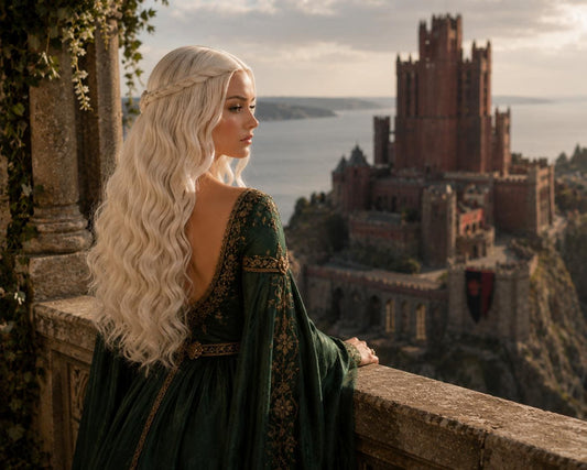 Moonlit Dreamer | Platinum Blonde Long Wavy Fantasy Wig