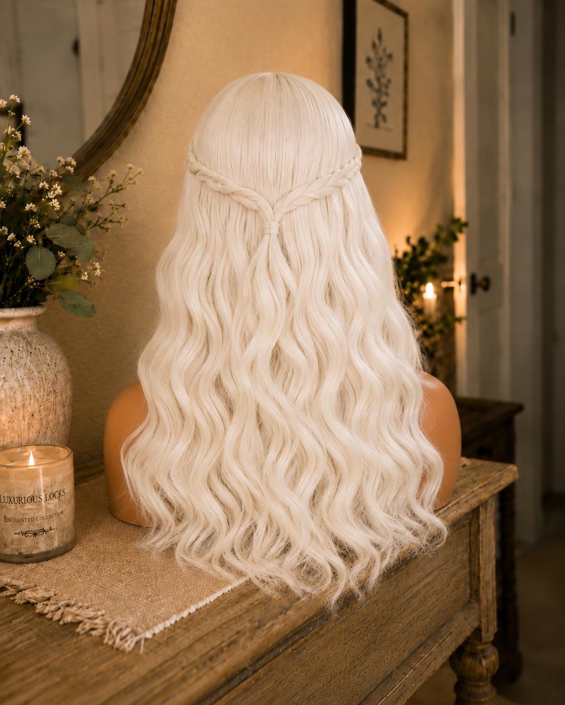Moonlit Dreamer | Platinum Blonde Long Wavy Fantasy Wig