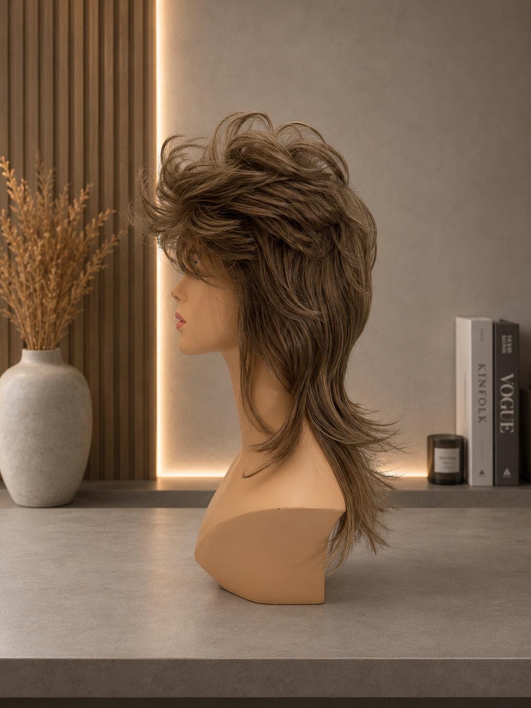 Retro Mullet | Men's 80s Rockstar Costume Wig