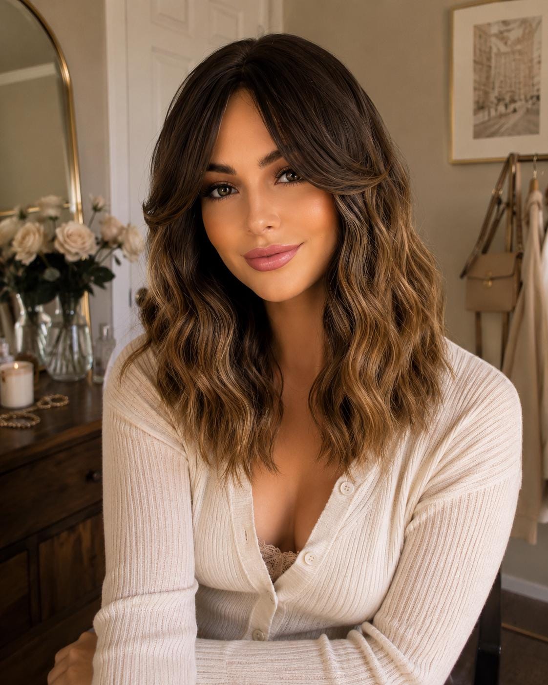 Rachel | Brunette Balayage Wig