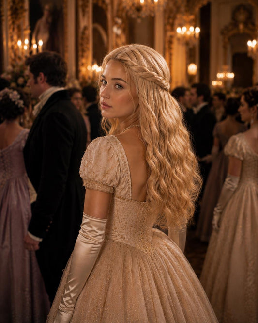 Diamond of the Season | Blonde Regency Half-Up Fantasy Wig