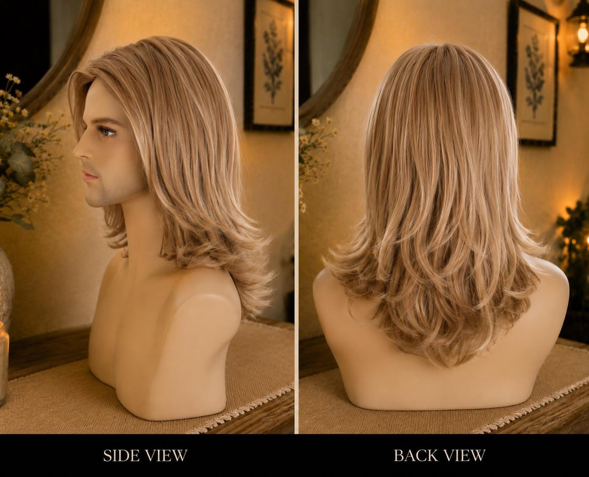 Leif | Men’s Long Ash Blonde Norse Wig