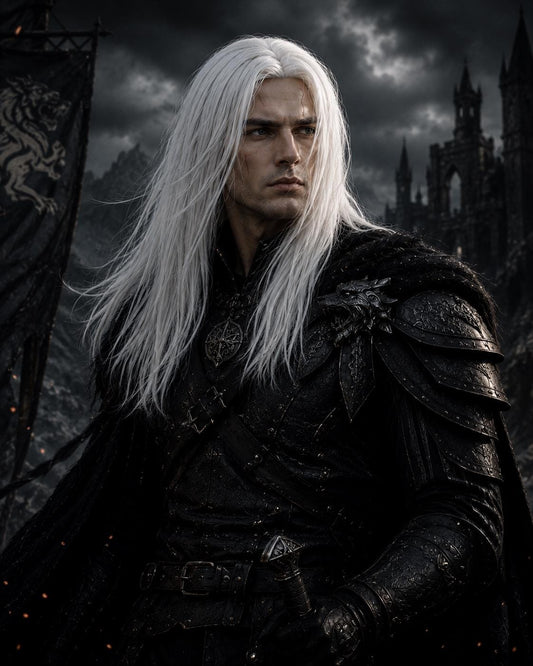 Lucien | Long Ice White Layered Fantasy Wig