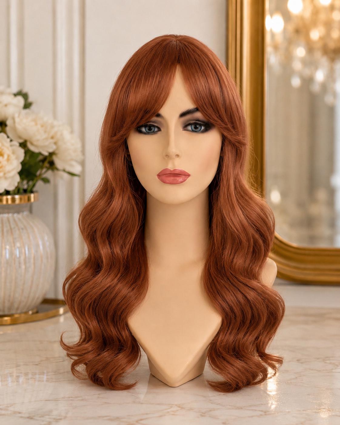 Scarlet Witch | Long Auburn Copper Waves Fantasy Wig