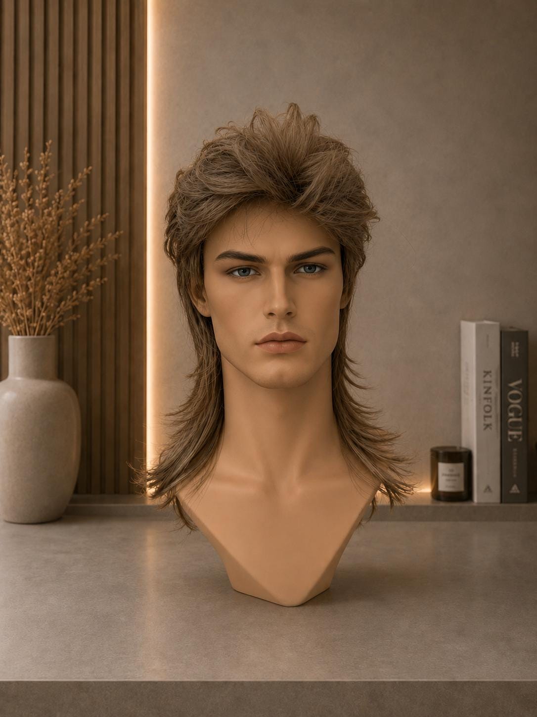 Retro Mullet | Men's 80s Rockstar Costume Wig