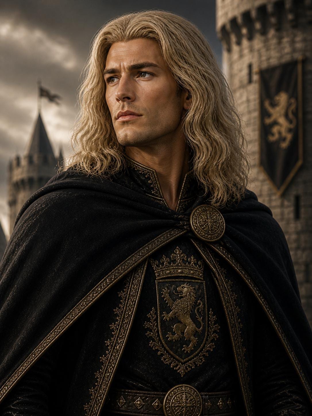 Thunderborn | Long Blonde Viking Fantasy Wig