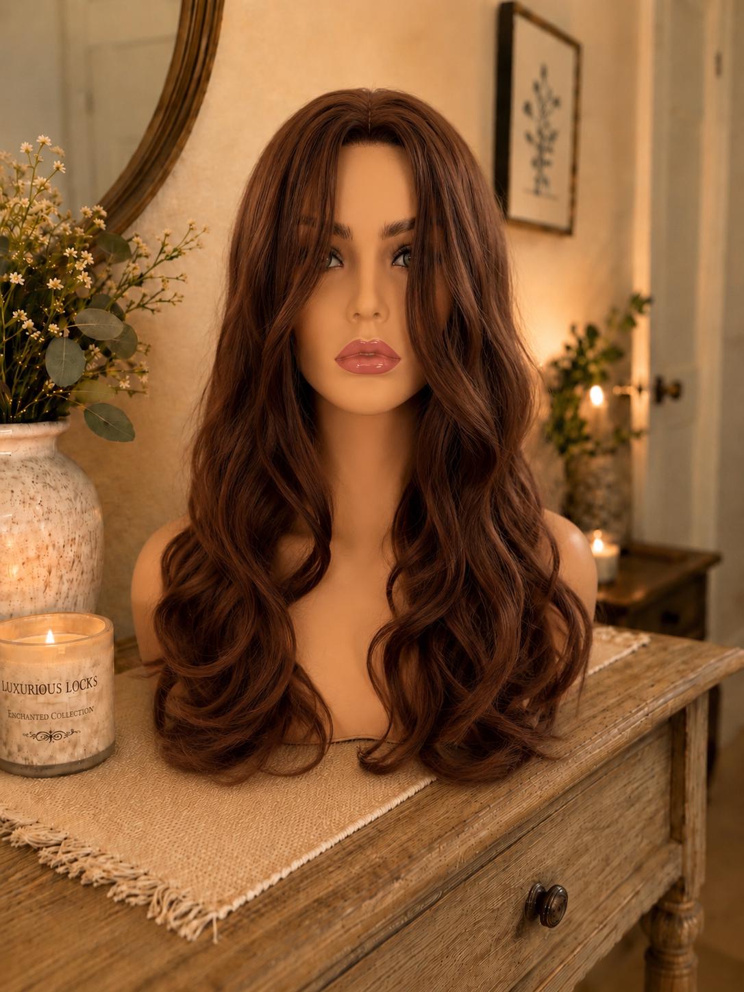 Juliette | Long Chestnut Brown Wavy Wig