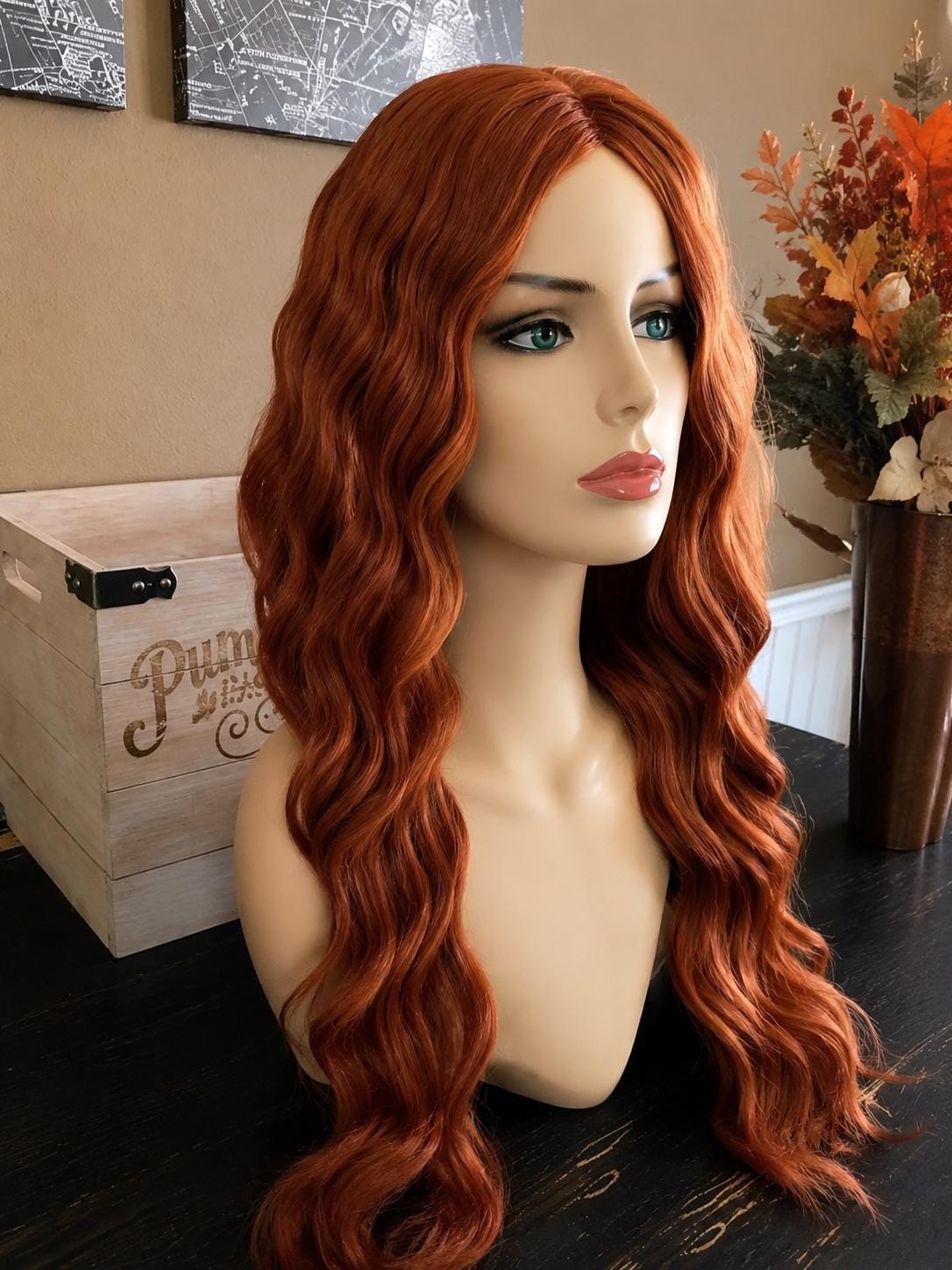 Highborn Lady Wig | Long Auburn Medieval Fantasy Wig