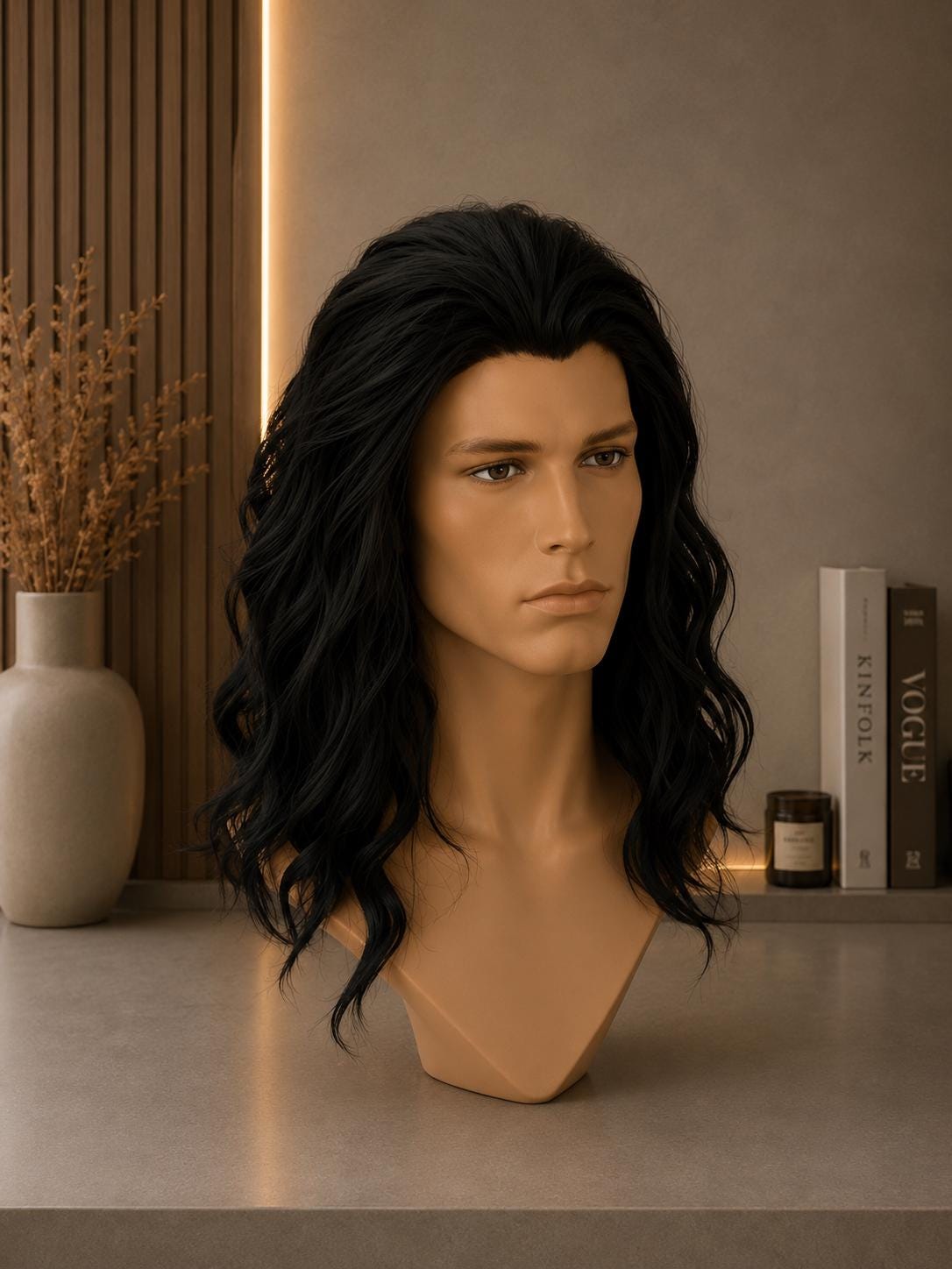 Shadow Prince | Long Black Wavy Fantasy Wig