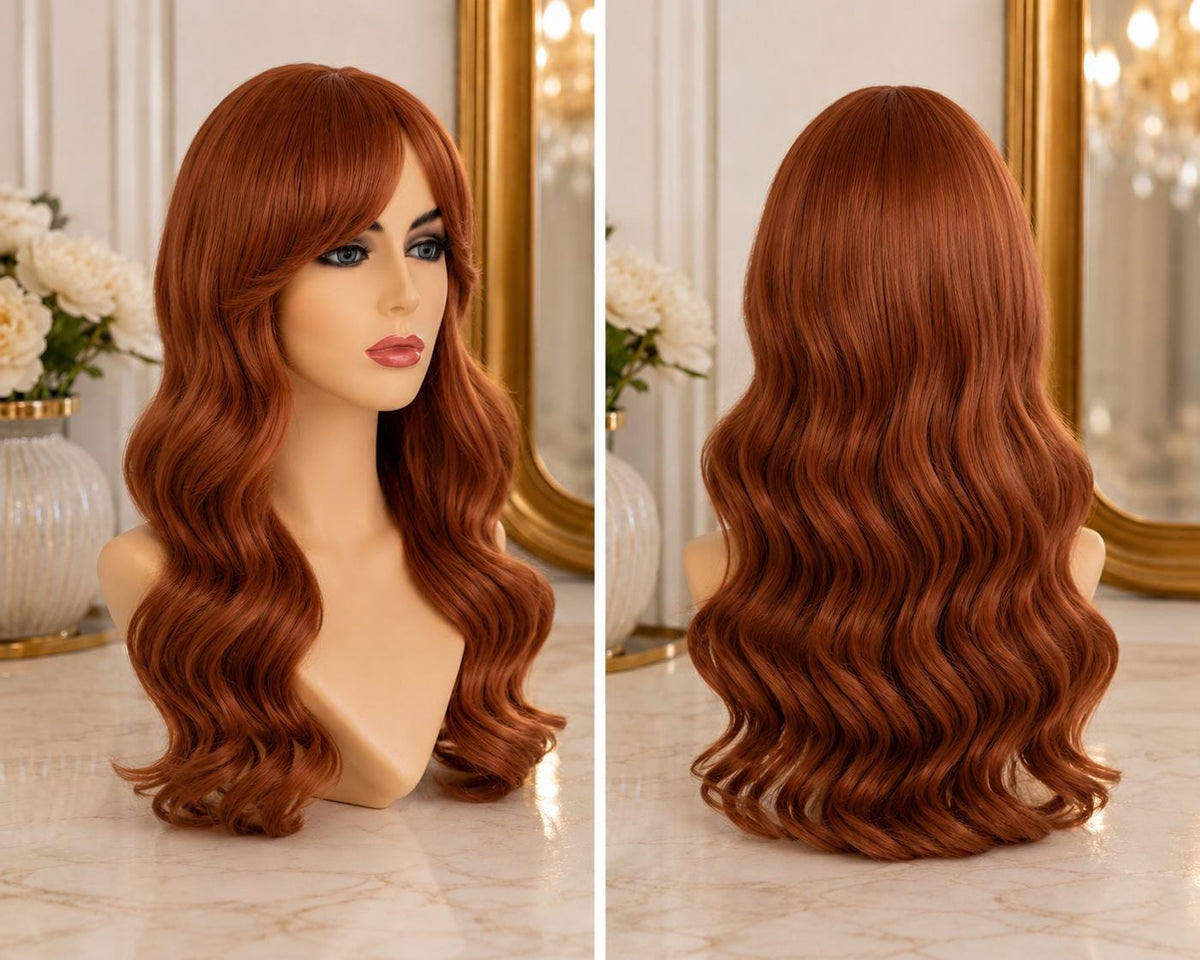Scarlet Witch | Long Auburn Copper Waves Fantasy Wig