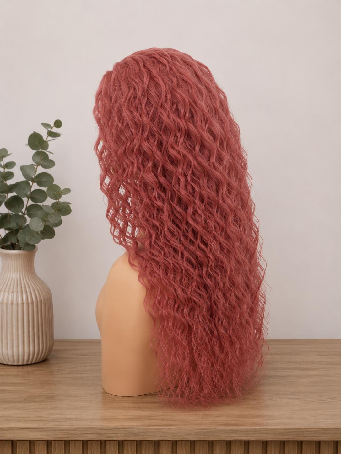 Rosalie | Dusty Rose Mermaid Waves Wig