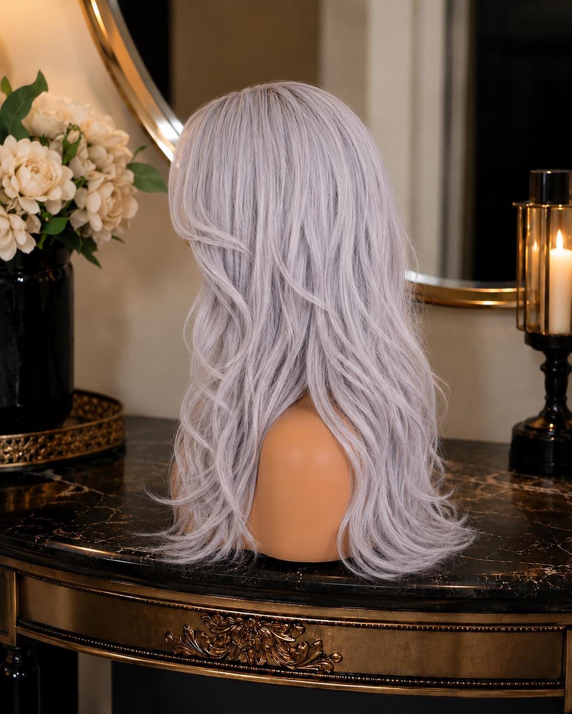 Lunaria | Silver Enchanted Waves Synthetic Wig
