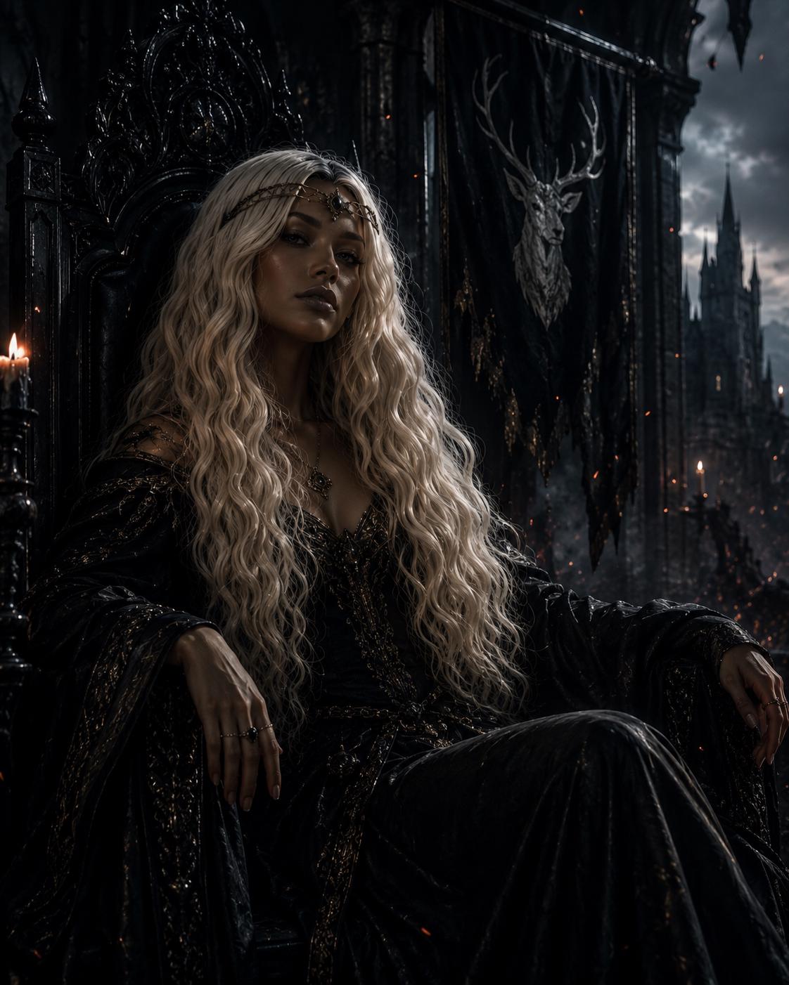 Terrasen Queen | Long Champagne Blonde Wavy Fantasy Wig