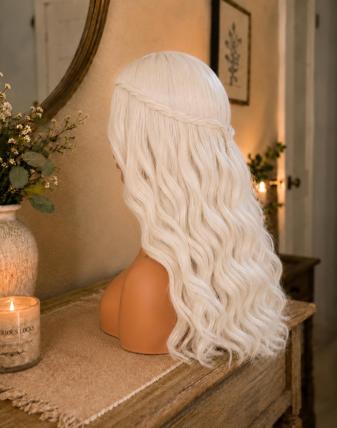 Moonlit Dreamer | Platinum Blonde Long Wavy Fantasy Wig