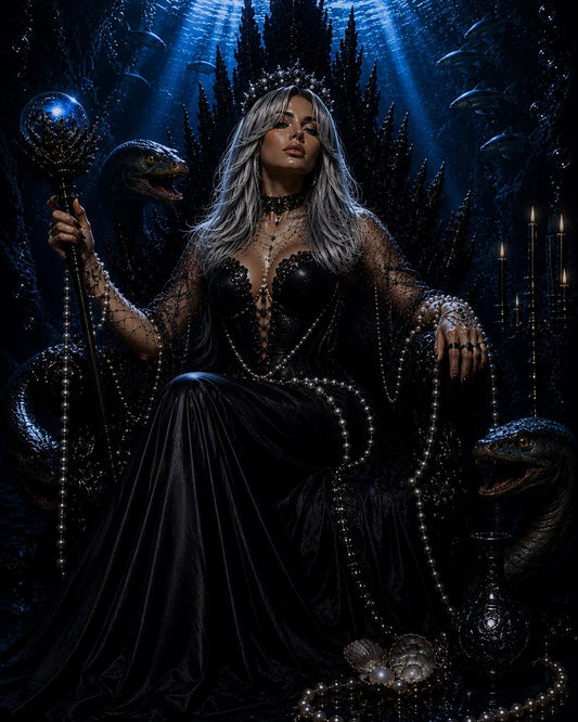 Siren Veil | Silver Sea Witch Waves Synthetic Wig