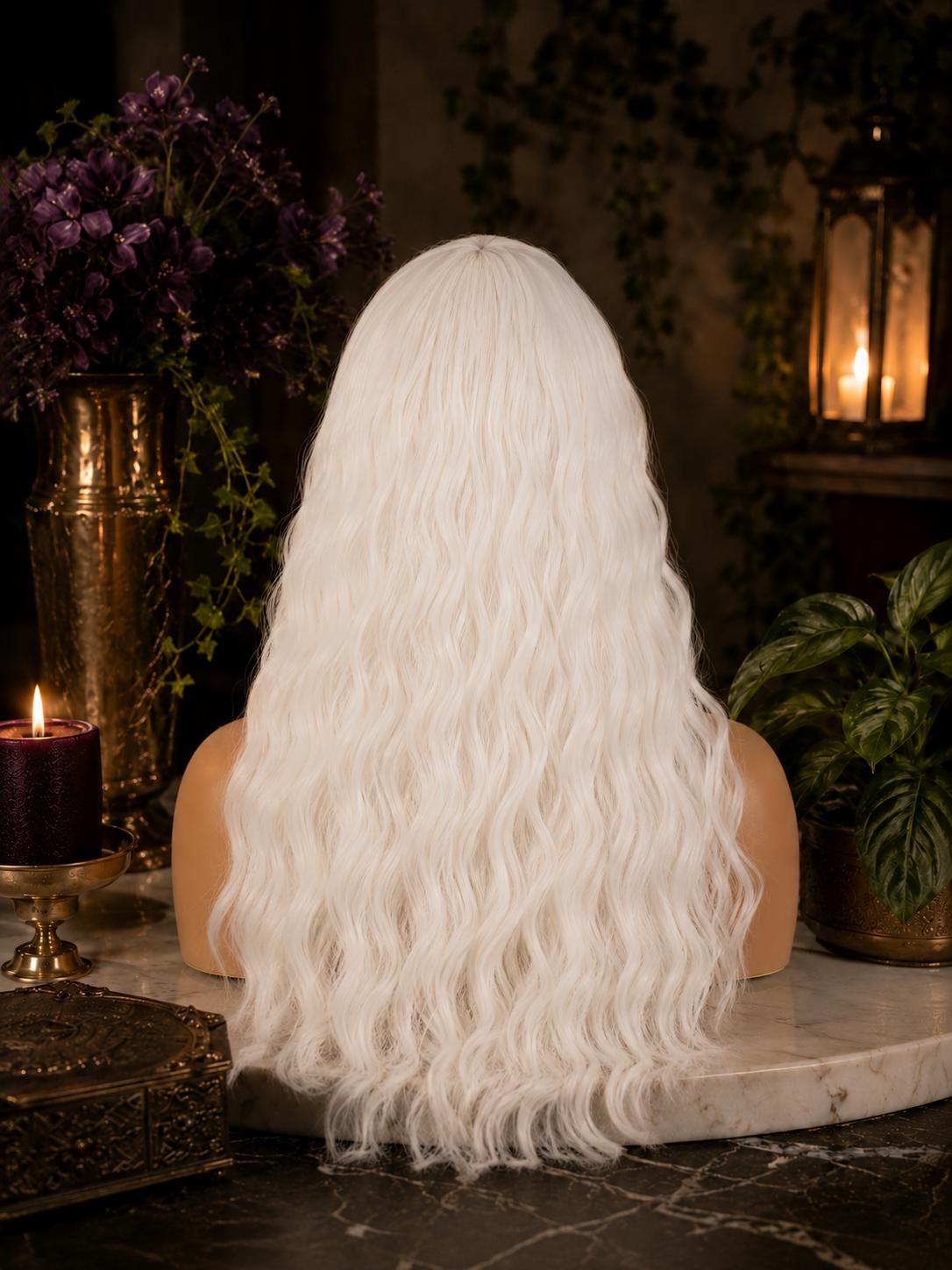Moonveil | Platinum White Dragon Queen Fantasy Wig
