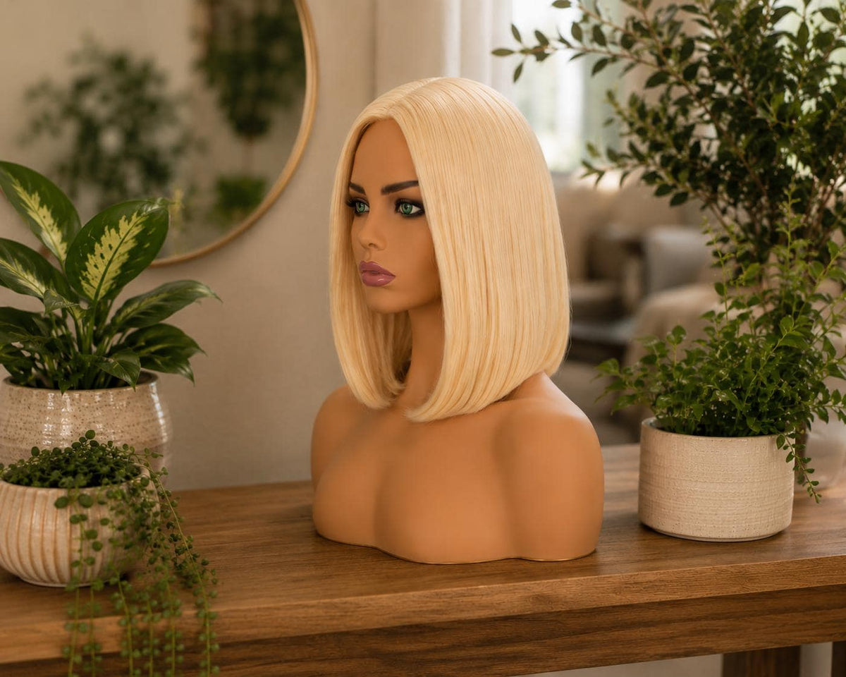 Pixie Veil | Platinum Blonde Fairy Bob Wig