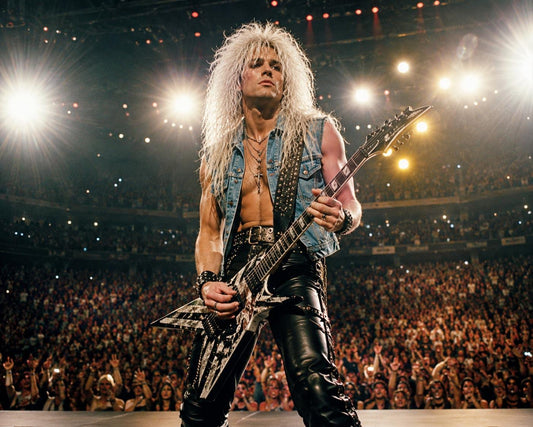 Rebel Yell | Platinum Blonde 80s Glam Rock Mullet Wig