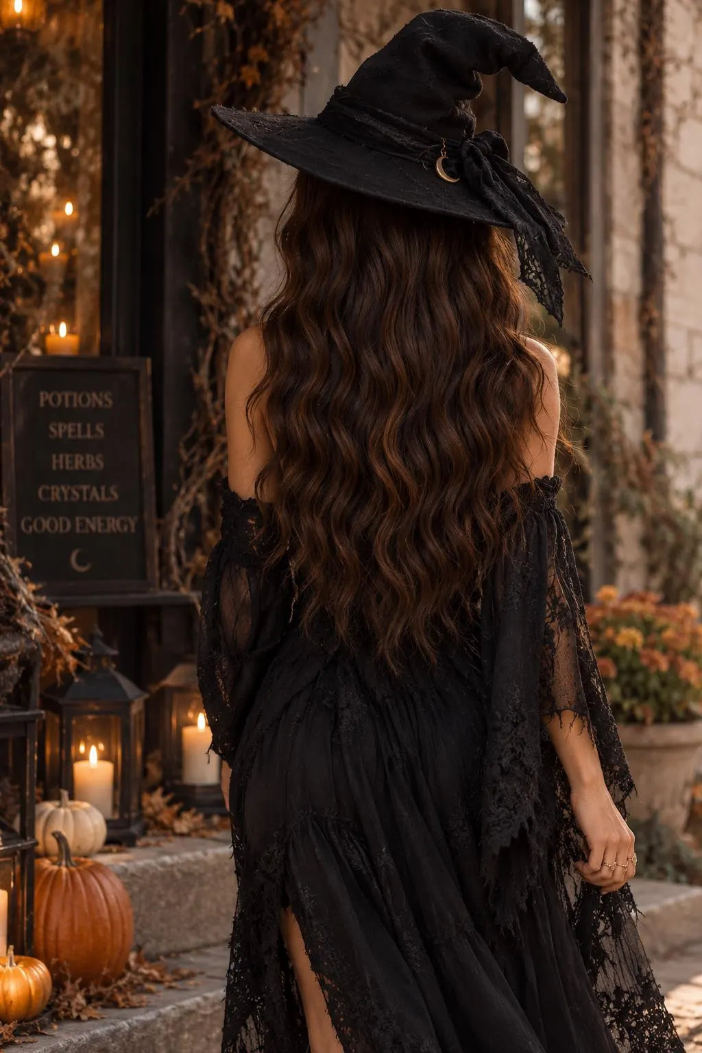 Seraphina | Long Chocolate Brown Wavy Witch Wig