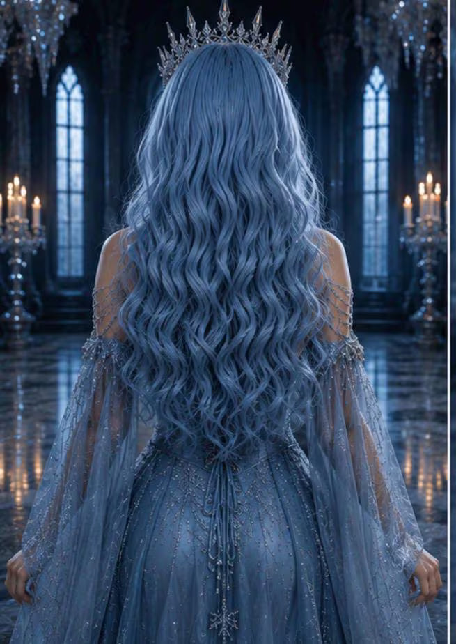 Shadow Ice | Icy Blue Long Wavy Fantasy Wig