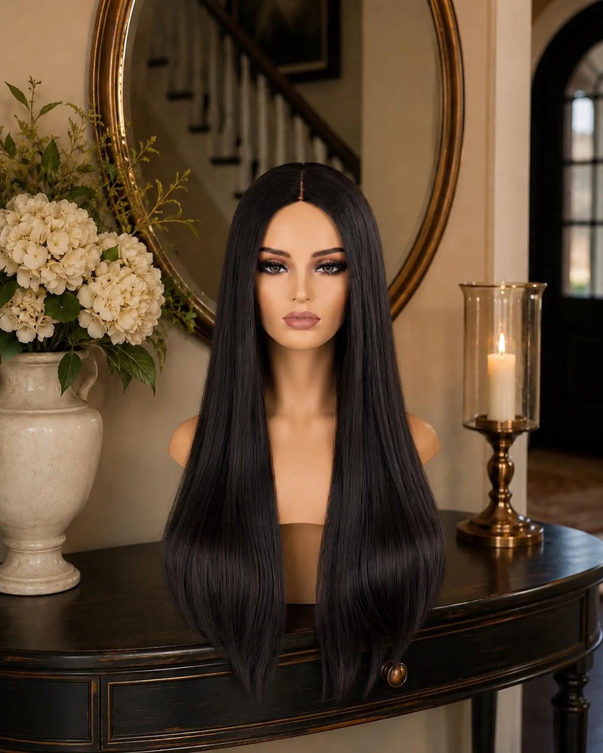 Soleil | 70s Glam Long Black Wig