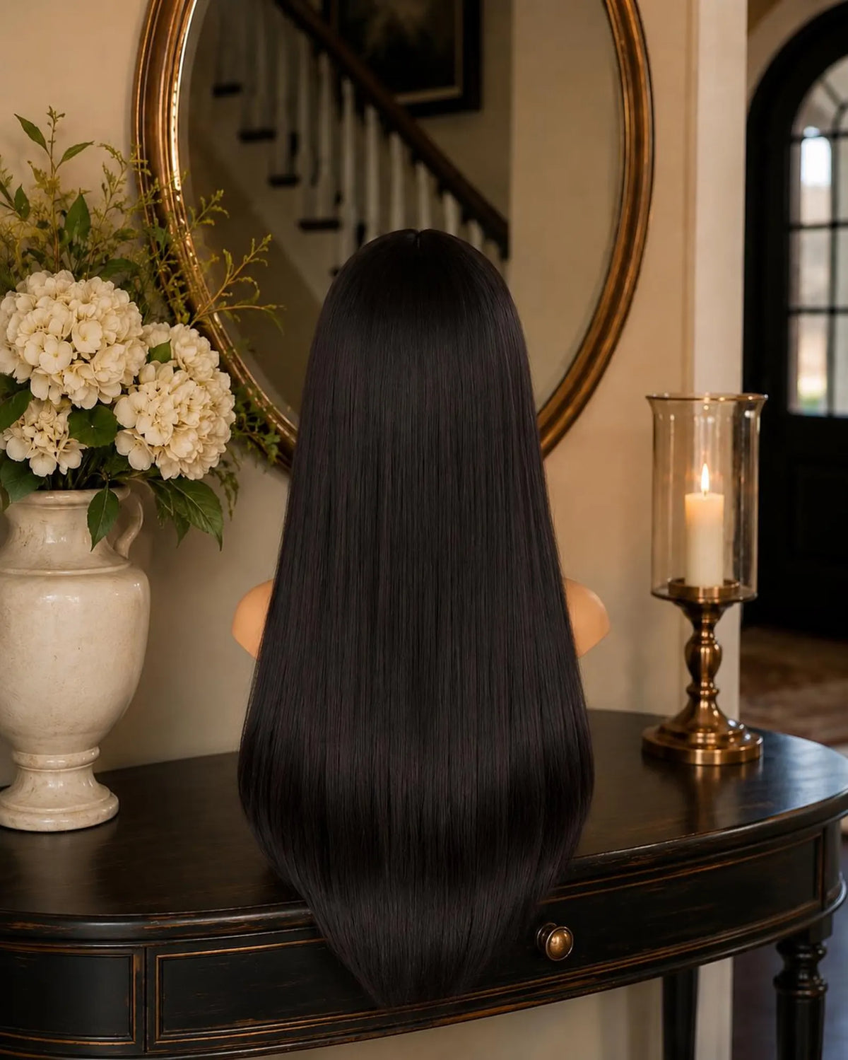 Soleil | 70s Glam Long Black Wig